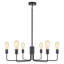 Plafonnier suspendu 6 lumières 29,5 po-367493452