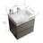 Ben Wall-Mounted Floating Double Sink Bathroom Vanity with Open Shelf