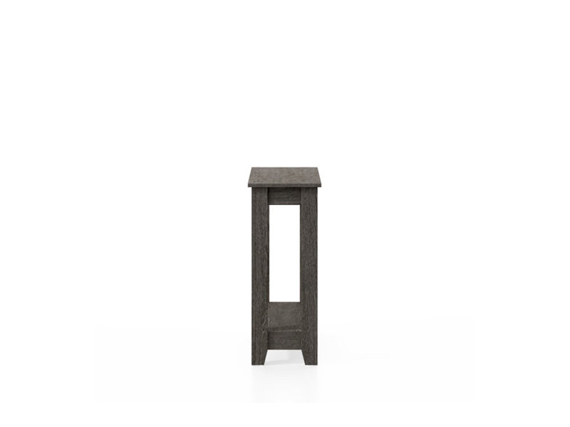 Weddel Basilico Transitional 2 Piece Living Room Table Set, Dark Gray Oak, Dark Gray Oak, 2 Pieces: Console Table, End Table
