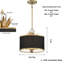 Luminaire suspendu tambour 3 lumières Kiarra