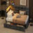 2 Drawers Upholstered Corner Daybed With Lights And Outlets-1506712199