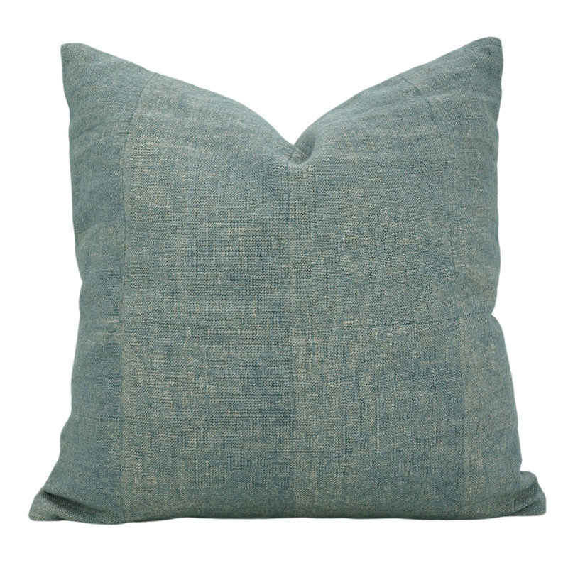 Housse de coussin Fabividine - Coussin décoratif à imprimé bloc pour canapé, Bori, H 26 po x l 26 po