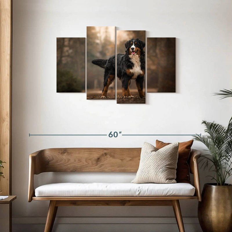 Bernese Mountain Dog, 27" H x 43" W