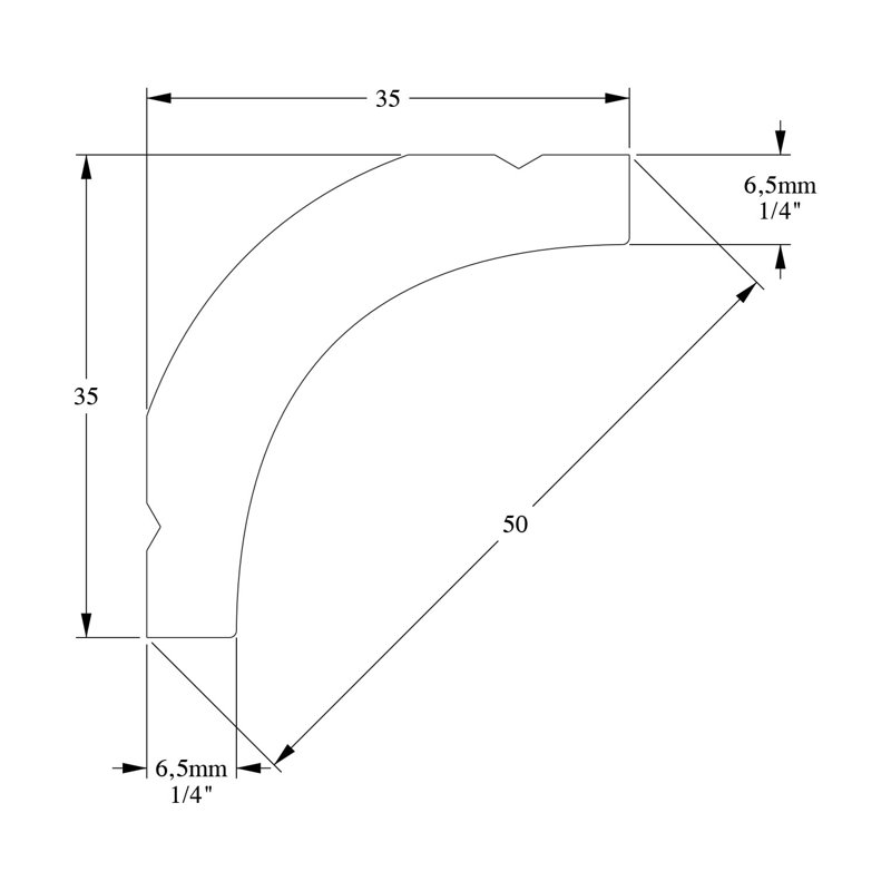 Durofoam, Primed White 1 9/16" H x 78" W x 1 9/16" D Crown
