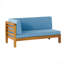 Ensemble de conversation d'extérieur en bois avec coussins, ensemble de conversation pour patio-1036156835
