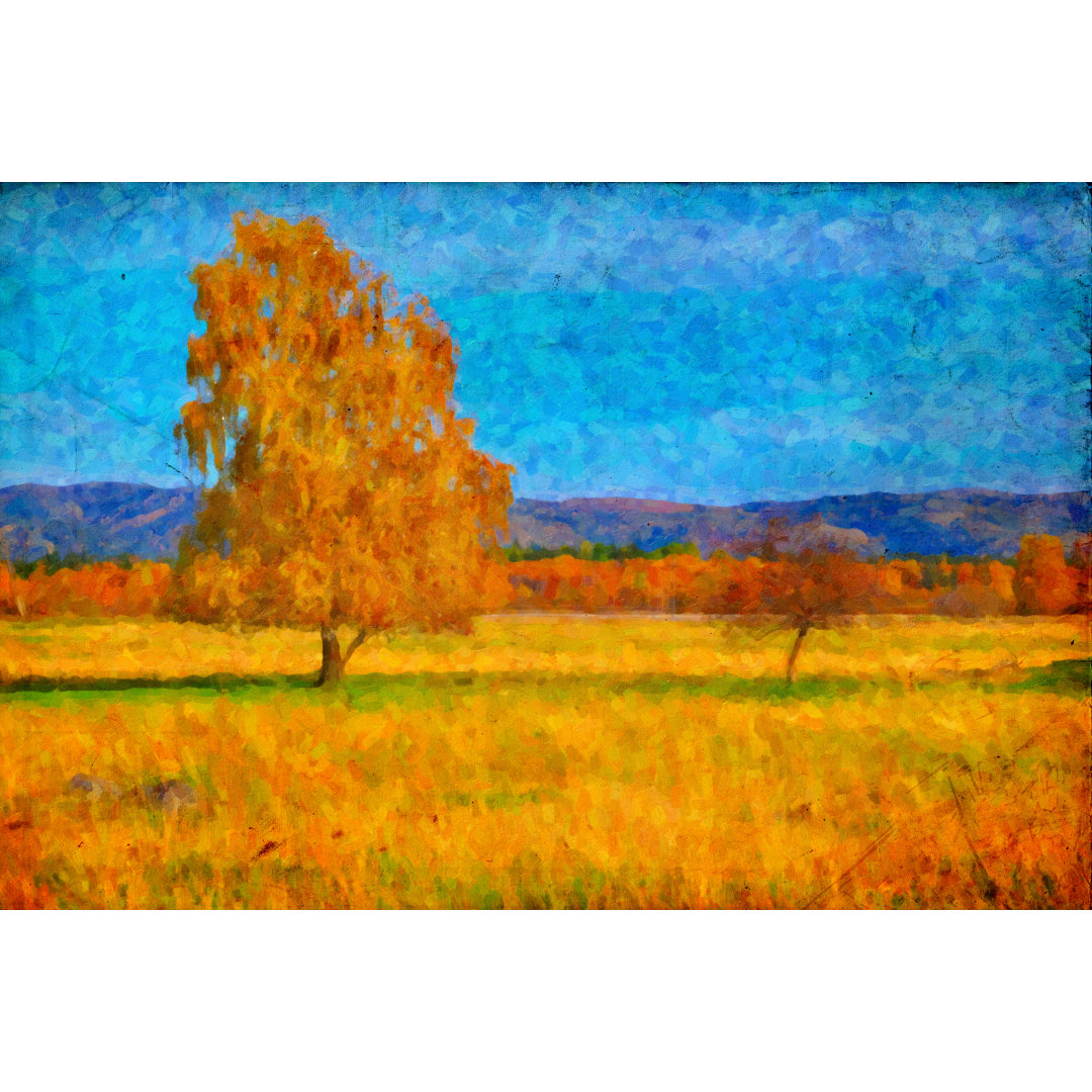 Leinwandbild Oil Picture a Autumn Landscape