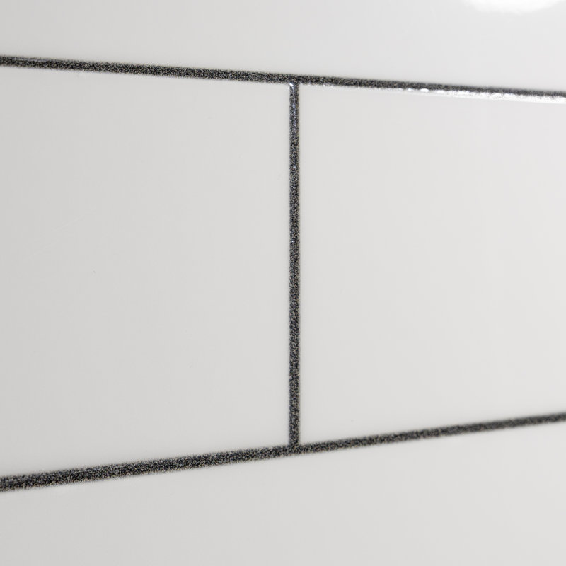 Utile 6036 Composite Direct-to-Stud Three-Piece Alcove Shower Wall Kit in Metro Tux, 80.13" H x 59.75" W x 35.63" D