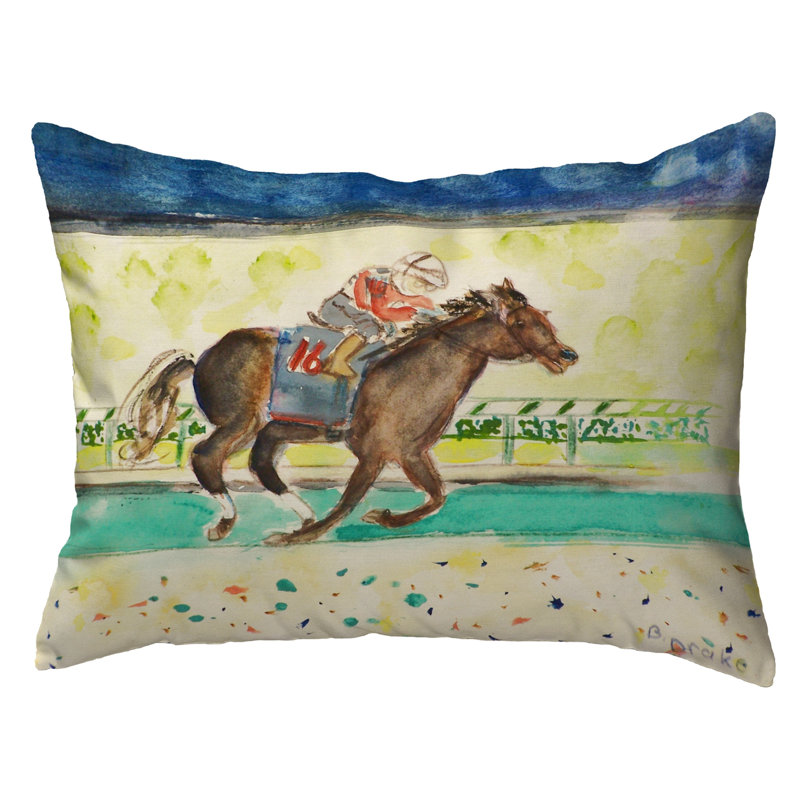 Outdoor Reversible Throw Pillow, 11" H x 14" W x 5" D