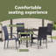 Garden Dining Set 5 Pcs PE Rattan-2068868231