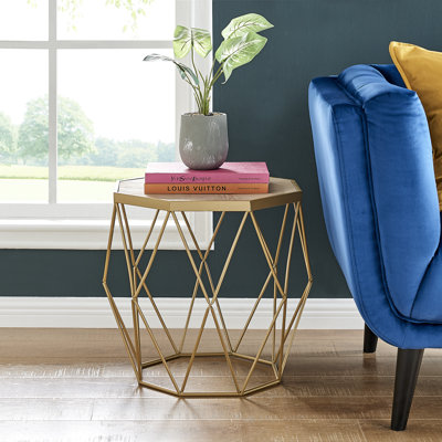 Nayi Frame End Table Built-In Outlets
