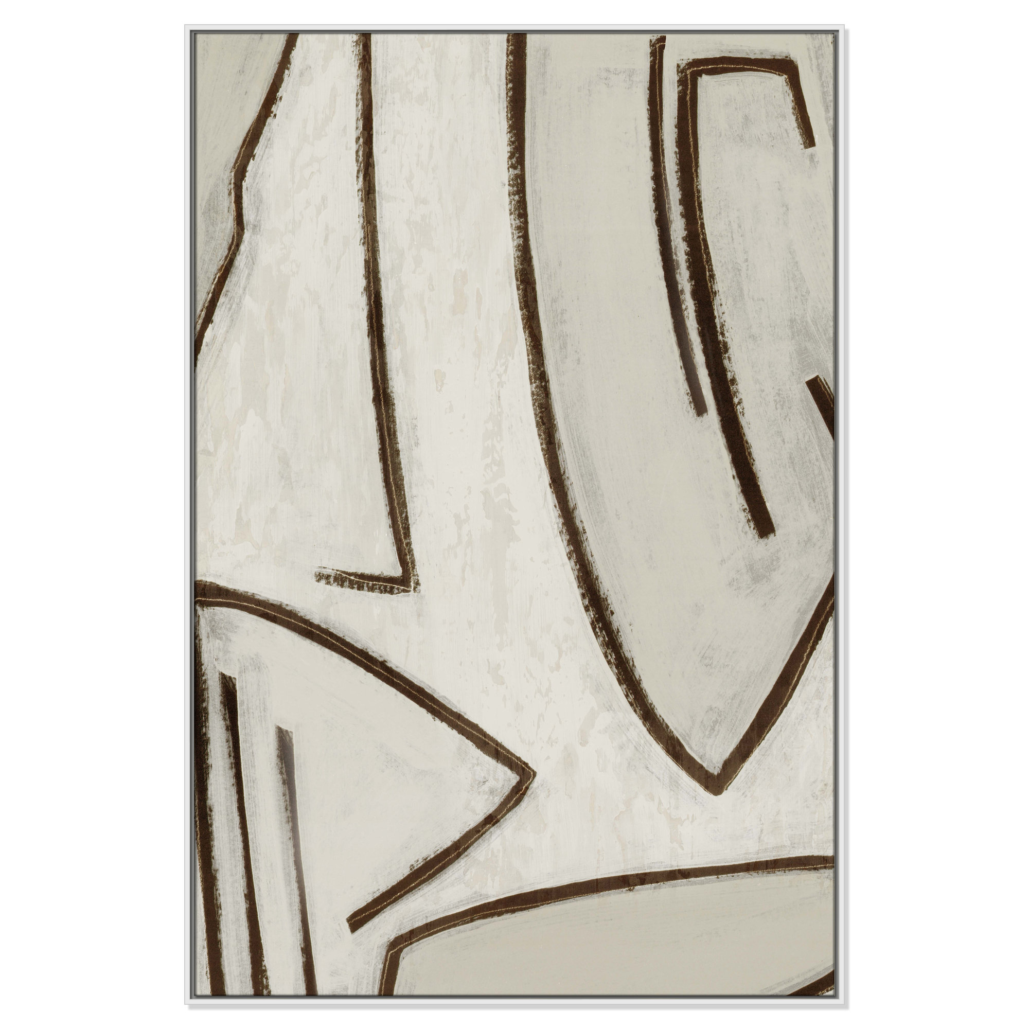 Line Work II, White, 41.5" W x 61.5" H