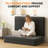 4'' Gel Memory Foam Mattress Queen Size, Portable Tri-Folding Mattress With Washable Cover, Black-1557593068-1557044977