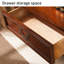 Bibliothèque en bois massif de style européen