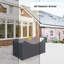 Housse pour causeuse droite en osier Yentin