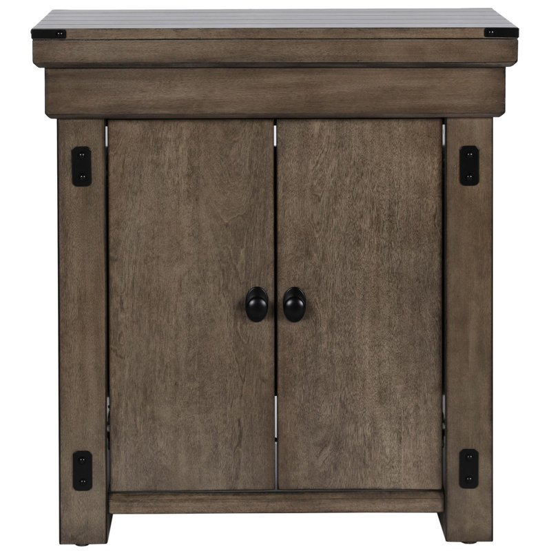 Larrison Rectangle Aquarium Stand, Rustic Grey