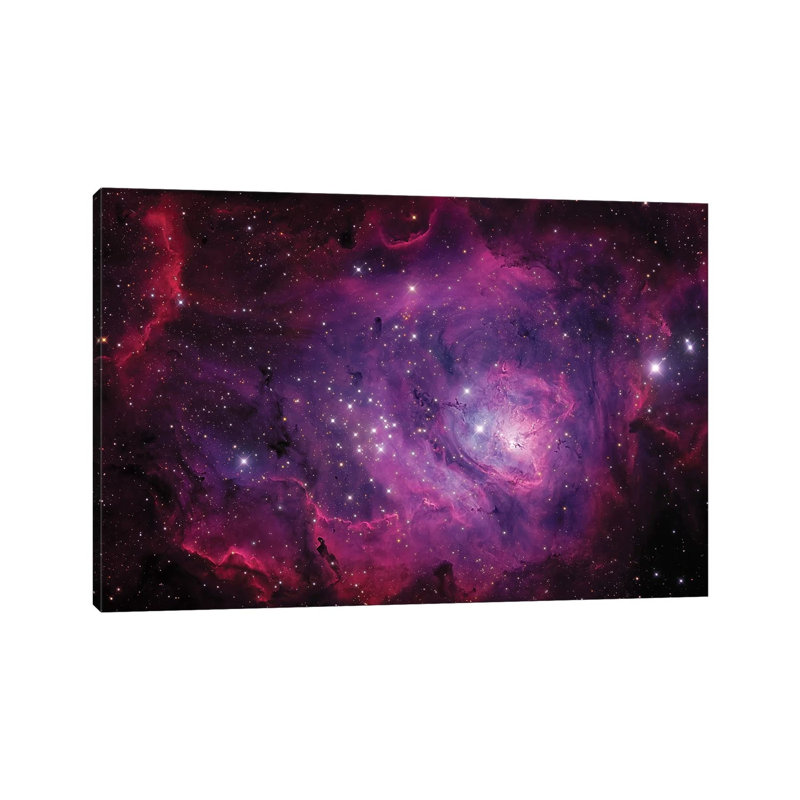 The Lagoon Nebula (M8) by Michael Miller - Wrapped Canvas Print, 20.32 cm H x 30.48 cm W