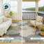 Tapis géométrique intérieur / extérieur lavable à la machine Chantille ACN2977-355128212-355128213