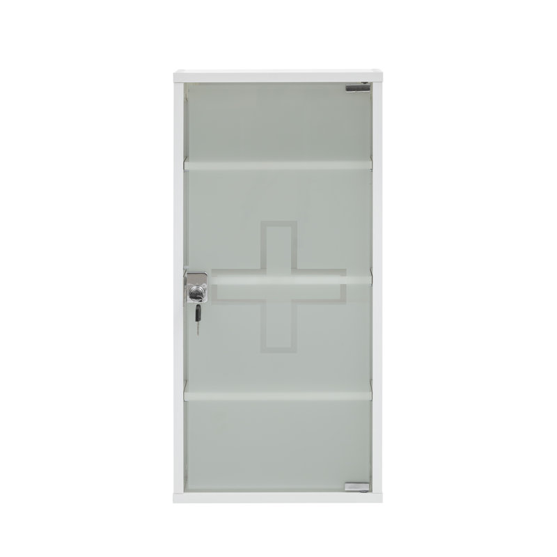 Kincheloe 343mm W 714mm H Surface Frameless Medicine Cabinet Mirror 3 Adjustable