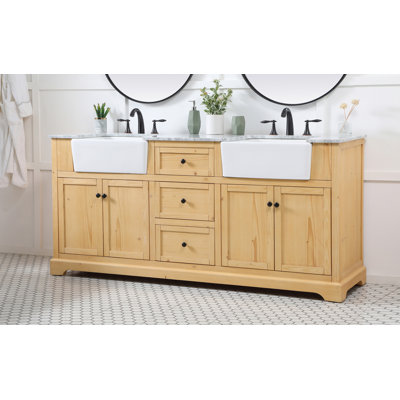 Guri 72" Double Bathroom Vanity Set