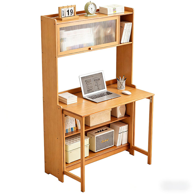 Modern Minimalist Multi-functional Foldable Writing Desk, Beige