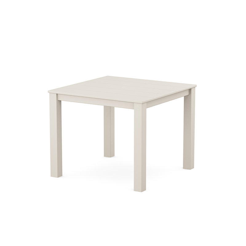 TREX Outdoors Square Outdoor Dining Table, Sand Castle