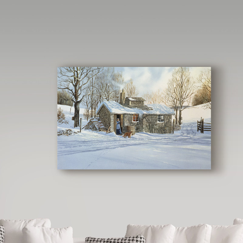 «At the Sugar House» par Dravon, reproduction de peinture acrylique sur toile tendue, H 12 po x l 19 po x P 2 po