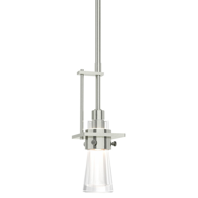 Erlenmeyer Mini Pendant, Medium: 14.8" - 59.8", Sterling