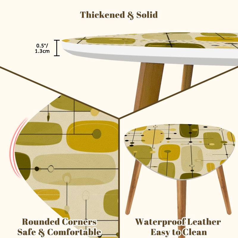 Ensemble de 2 tables basses gigognes Triangle