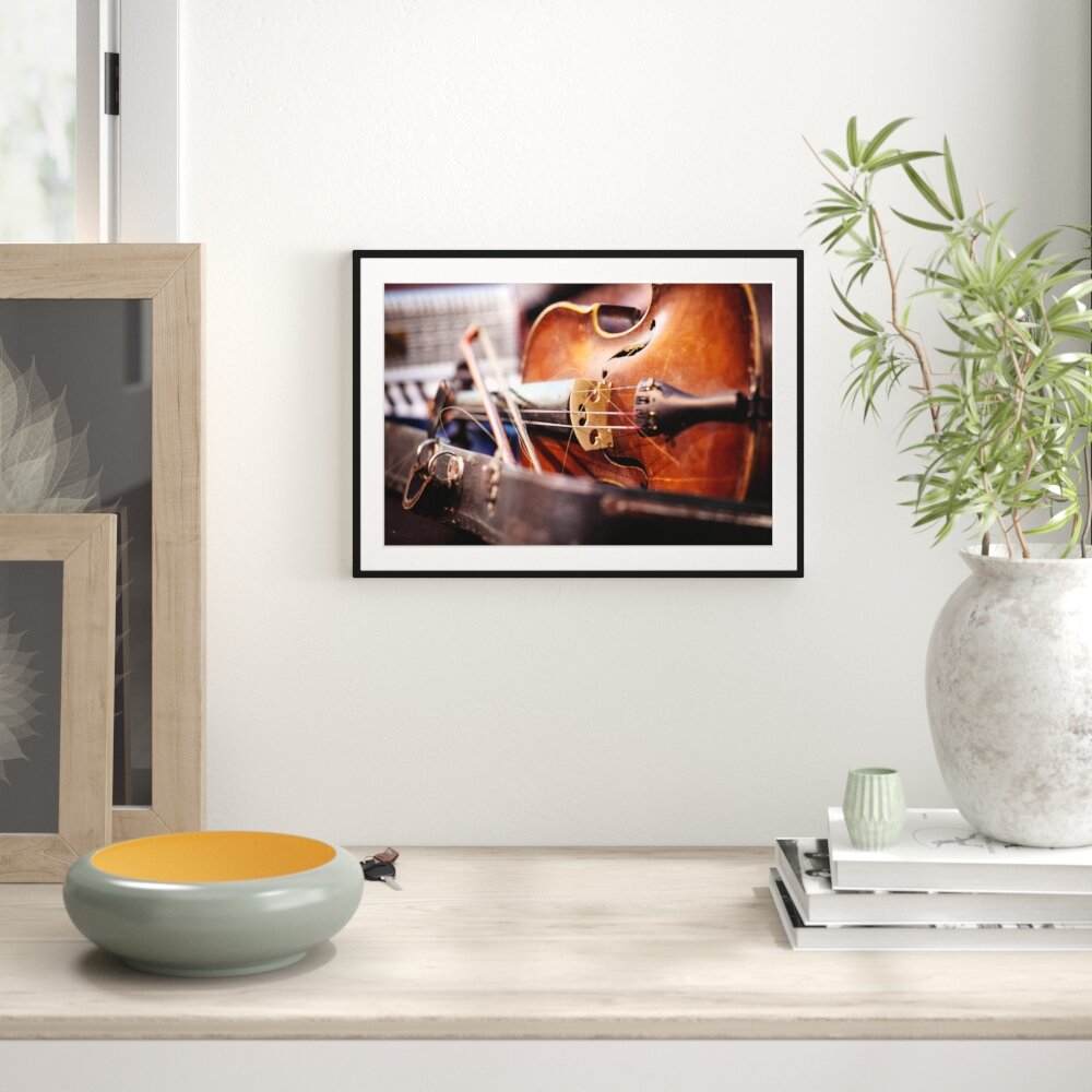 Gerahmtes Poster Alte Violine