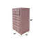 Commode rose en tissu