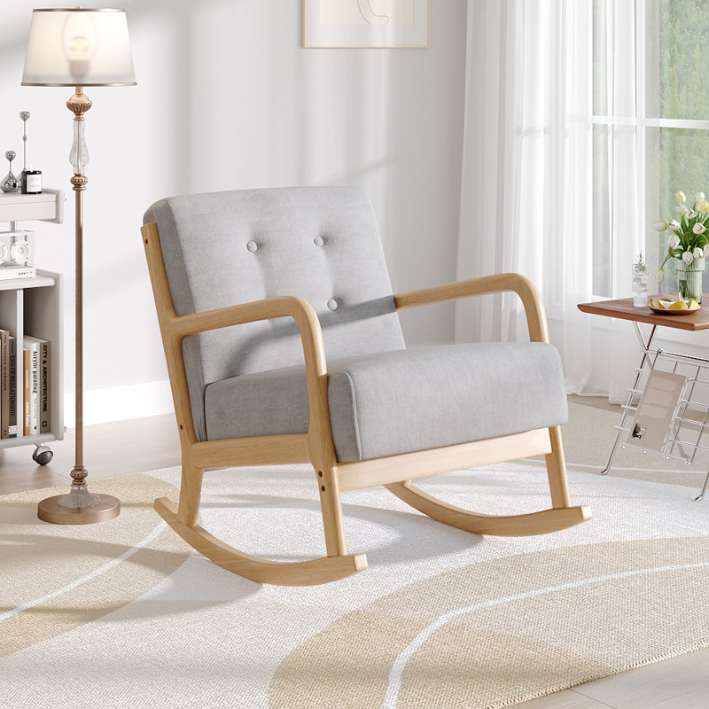 Linen Rocking Chair
