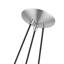 Luminaire suspendu grappe en aluminium brossé 3 lumières-2024129719
