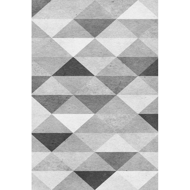« chrome triangles », reproduction d’art sur toile tendue, H 30 po x l 20 po x P 1,5 po
