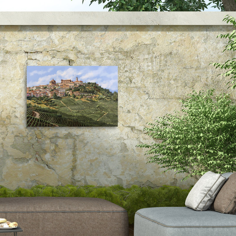 Toile d'extérieur Guido Borelli La Morra, H 12 po x l 19 po x P 1,5 po