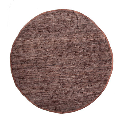 Rodeo Collection 95% Leather / 5% Cotton Reversible Area Rug