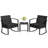 2 - Person 16" Long Bistro Outdoor Rocker Set-2136264949