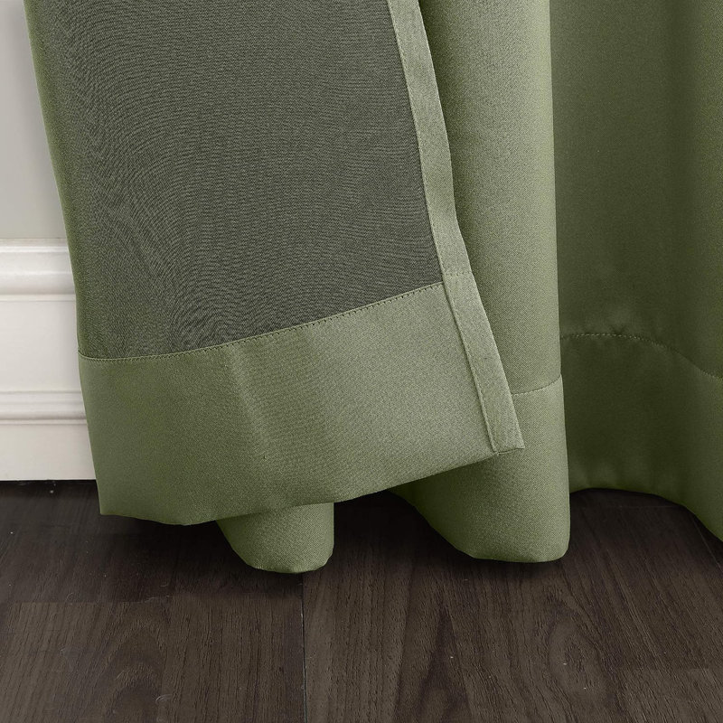 Blackout Curtain Single Panel, Sage Green, 54" W x 95" L