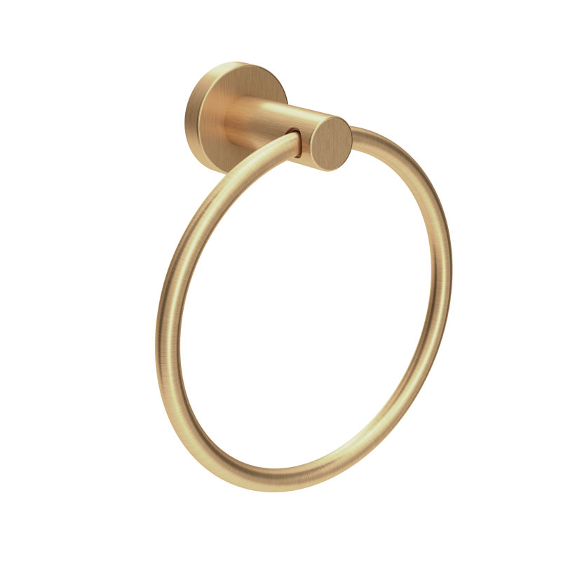 Dia Wall Mounted Hand Towel Ring, Brushed Bronze