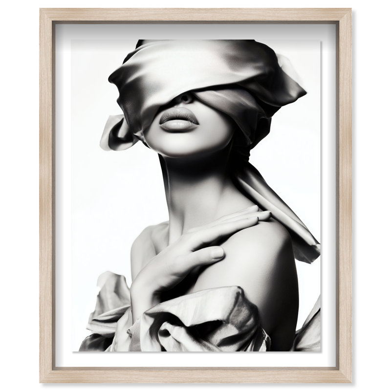 Blinded Grace I Framed Graphic Art, 31.5"H x 25.5"W, Natural Oak Shadowbox
