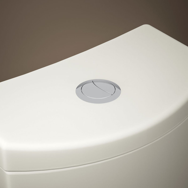 Persuade Curv Dual-Flush Toilet Tank, Biscuit