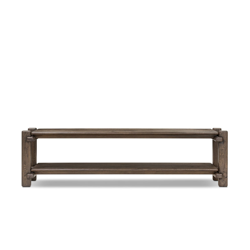 Console Feride - Chêne français récupéré, H 24 po x l 86,75 po x P 18,75 po, Chêne français récupéré gris