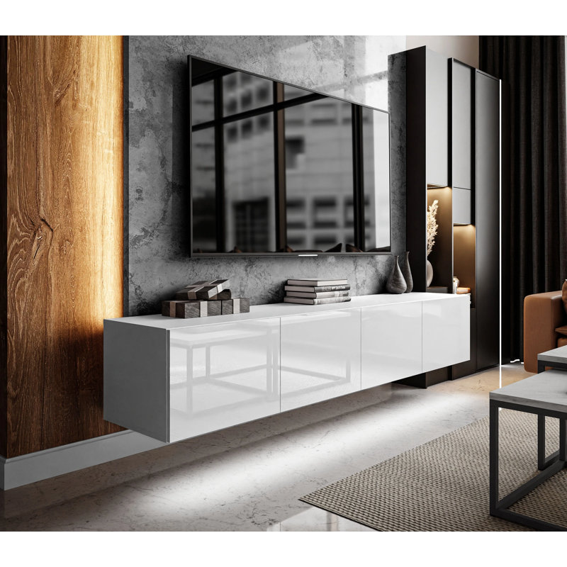 Alixton TV Stand for Televisions up to 88', White