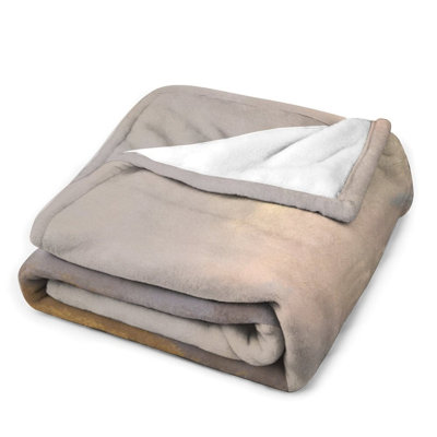 Jeté en flanelle Misty Landscape Art Luxury
