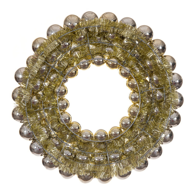  28" Champagne Ball Wreath.