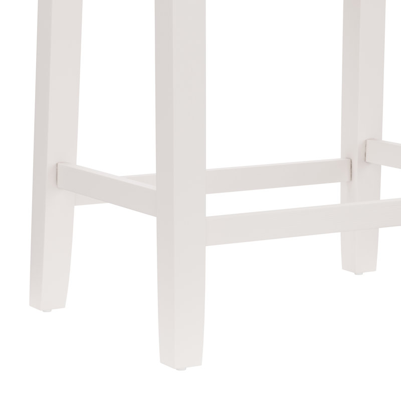 Tabouret Katwa Felton, Blanc, Tabouret de comptoir (siège d'une hauteur de 24 p