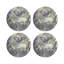 Arcadia Zebra Vegan Leather Round Coasters