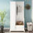 Raimer  Hall Tree with Flip-Up Bench, Minimalist Hallway Shoe Cabinet with Adjustable Shelves, Multifunctional Furniture with Hanging Hooks-1174903836