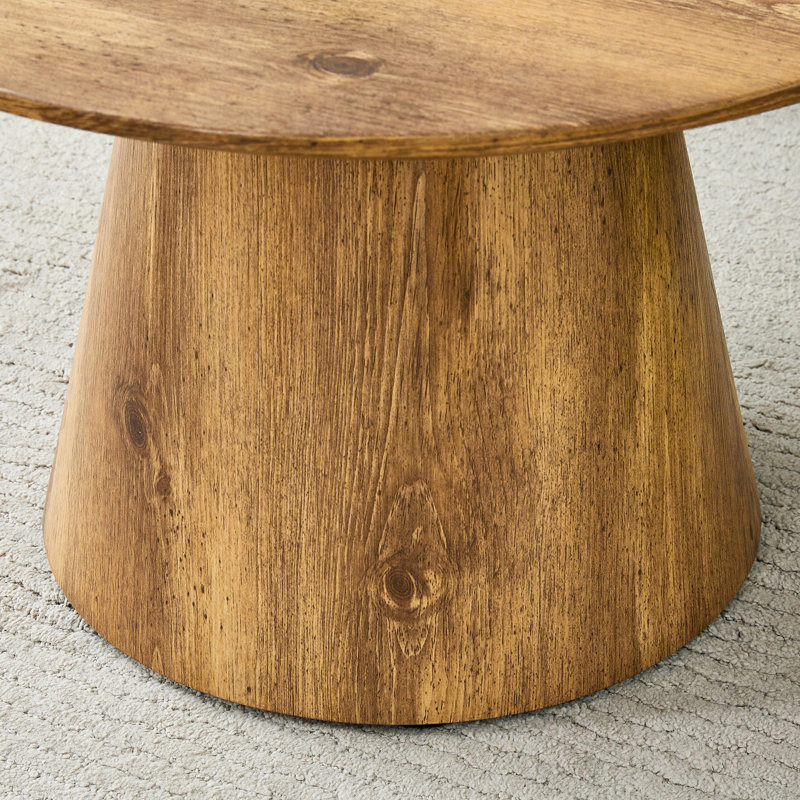Table basse ronde, Bois