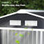 Remise de rangement extérieure de 7 pi x 4 pi Outsunny, remise en métal pour outils de jardin avec trousse de fondation, double porte verrouillable, bouches d'aération et toit incliné, pour cour arrière, patio, pelouse, gris foncé-98192076-98192078