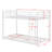 Metal Low Bunk Bed With Ladder-962980355